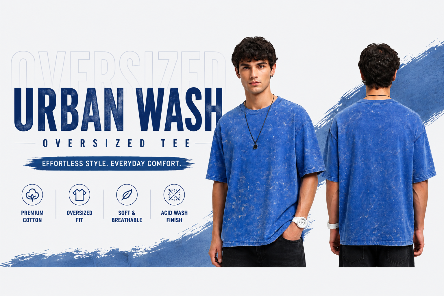URBAN WASH OVERSIZED TEES
