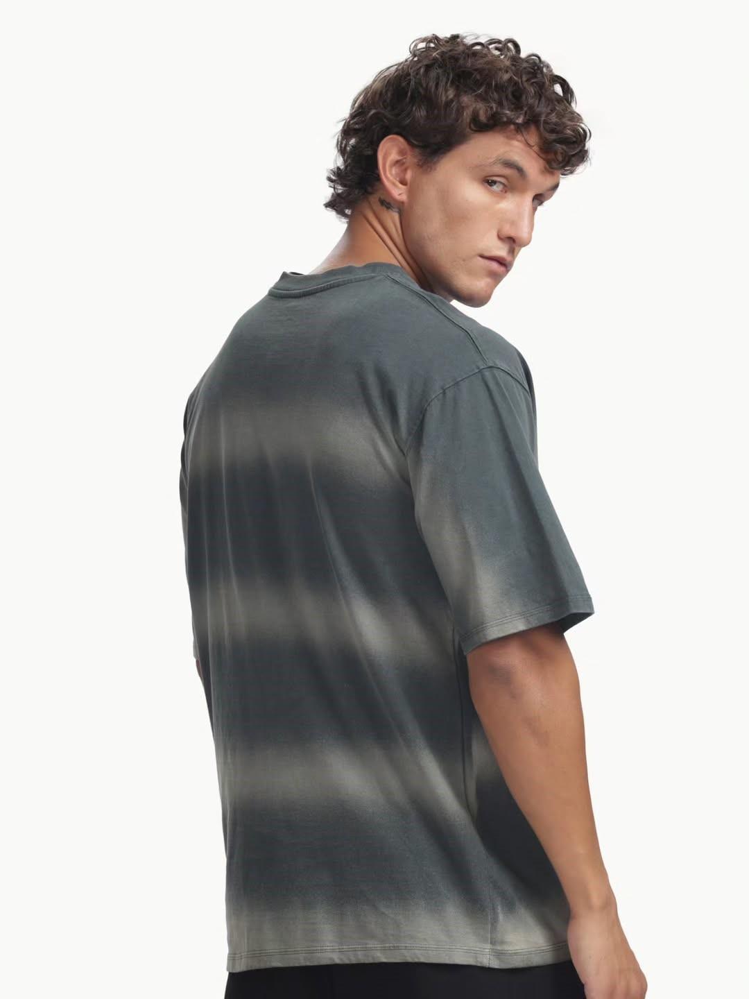 Lava Dye Spray Acid Wash Oversized T-Shirts
